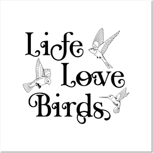 life love birds Posters and Art